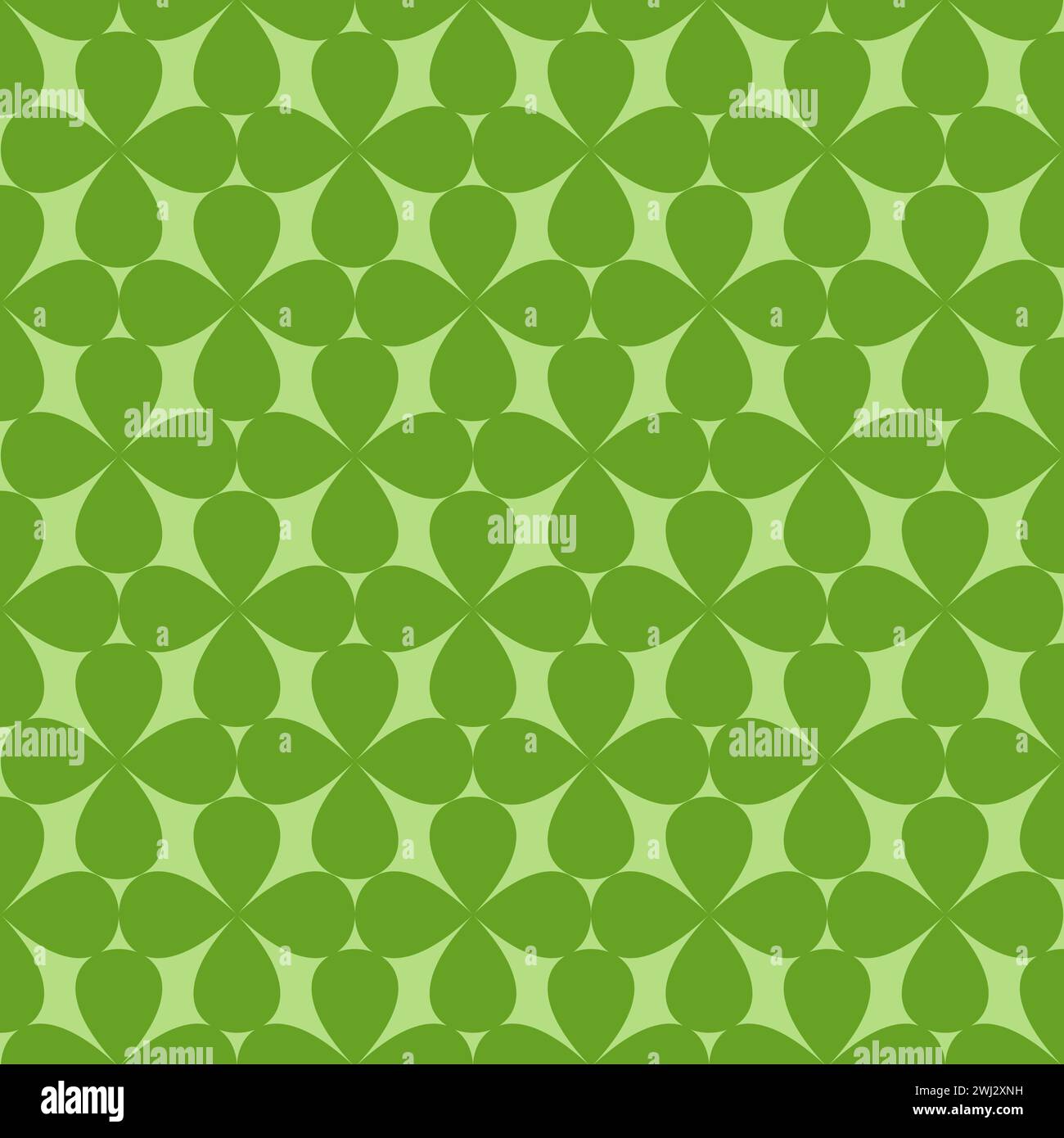Clover leaves background. Patrick's day green background Stock Vector
