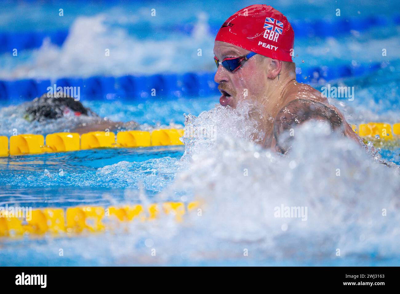 Adam Peaty of Great, UK. , . competes in men's 100 meters breaststroke