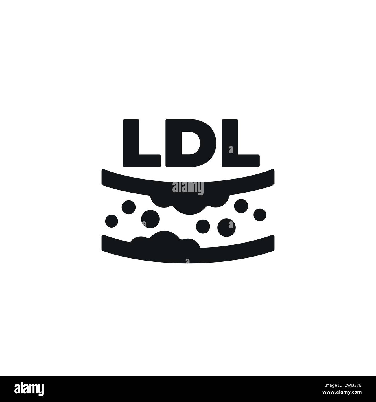 LDL Cholesterol Icon With An Artery Stock Vector Image Art Alamy foods-good-for-cholesterol-google-search-heart-healthy-diet-heart