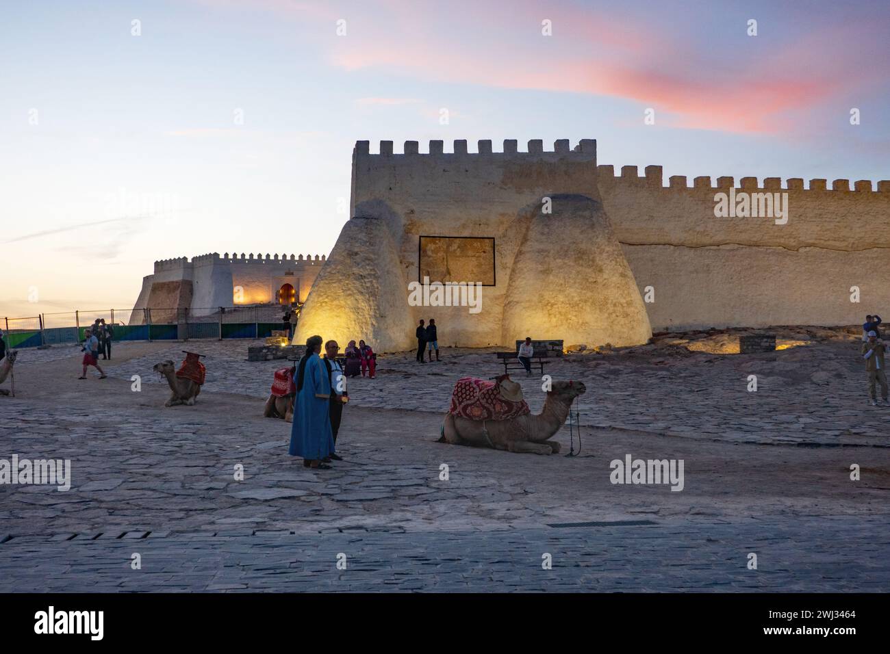 Agadir, Morocco 11 November, 2023, The majestic ancient fortress Kasbah of Agadir Oufla in Agadir city, Morocco Stock Photo