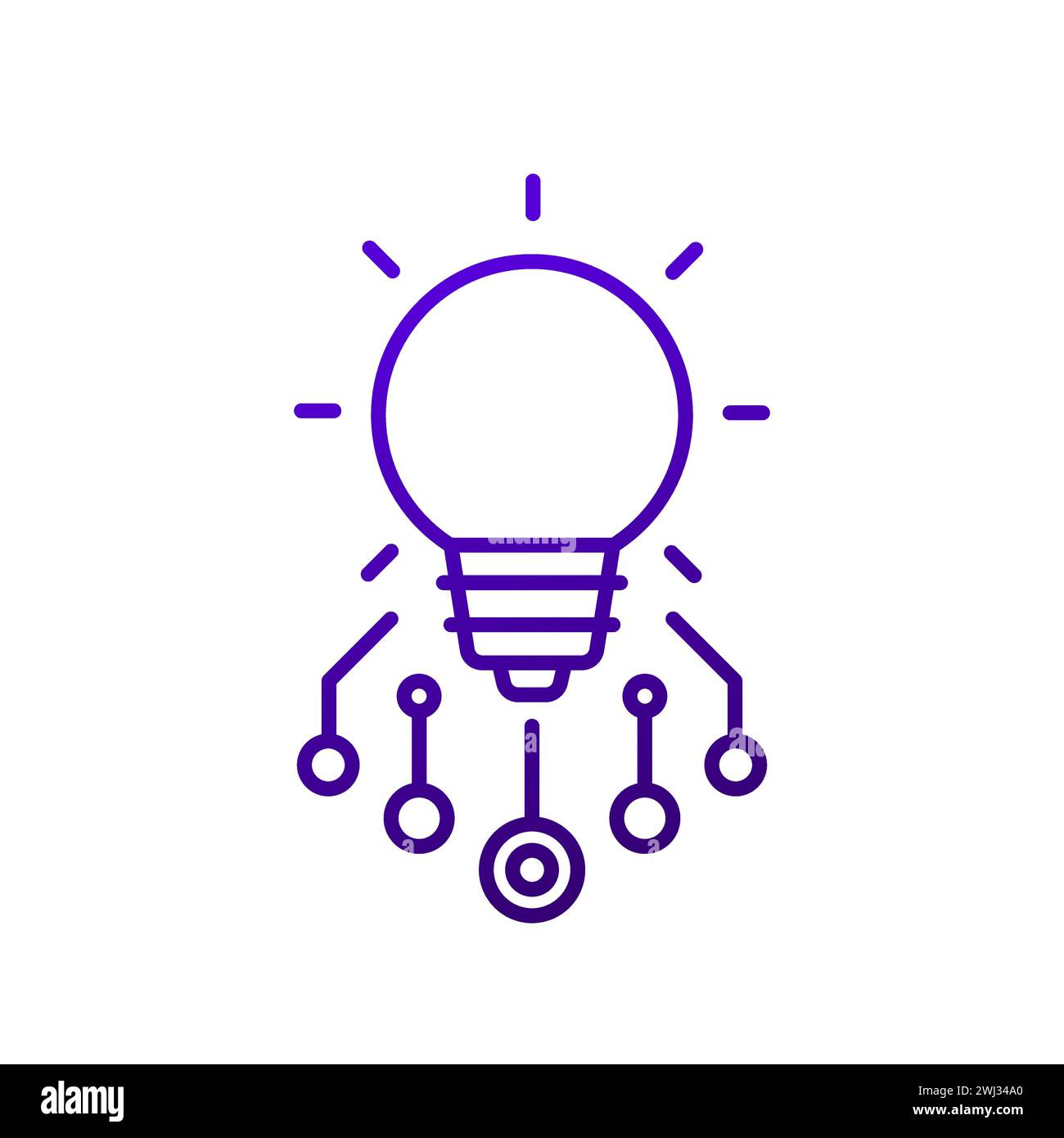 innovations and new ideas line icon, vector Stock Vector Image & Art ...