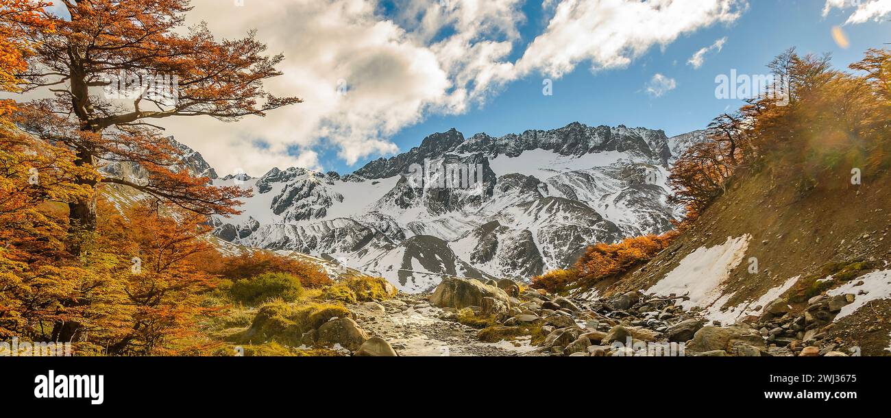 Martial glacier landscape, ushuaia, tierra del fuego, argentina Stock Photo