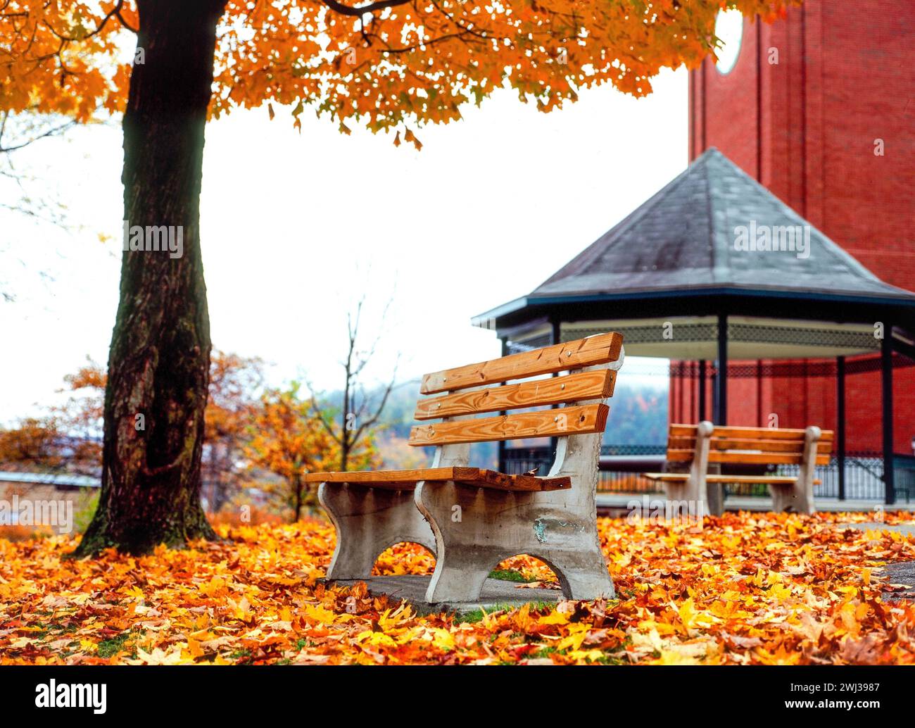 St. Johnsbury, Vermont in autumn - USA Stock Photo