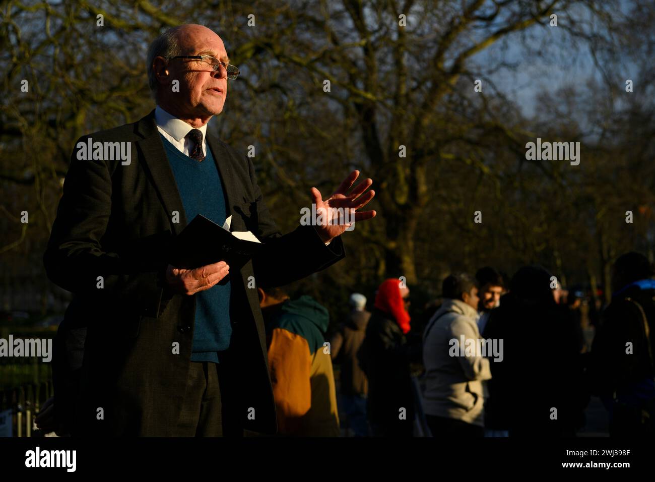 A Christian preacher, Speakers' Corner, Hyde Park, London. Speakers