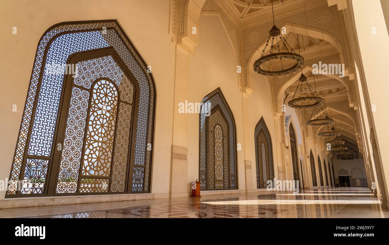 doha,qatar february 02,2024 Sun light coming through the colorful