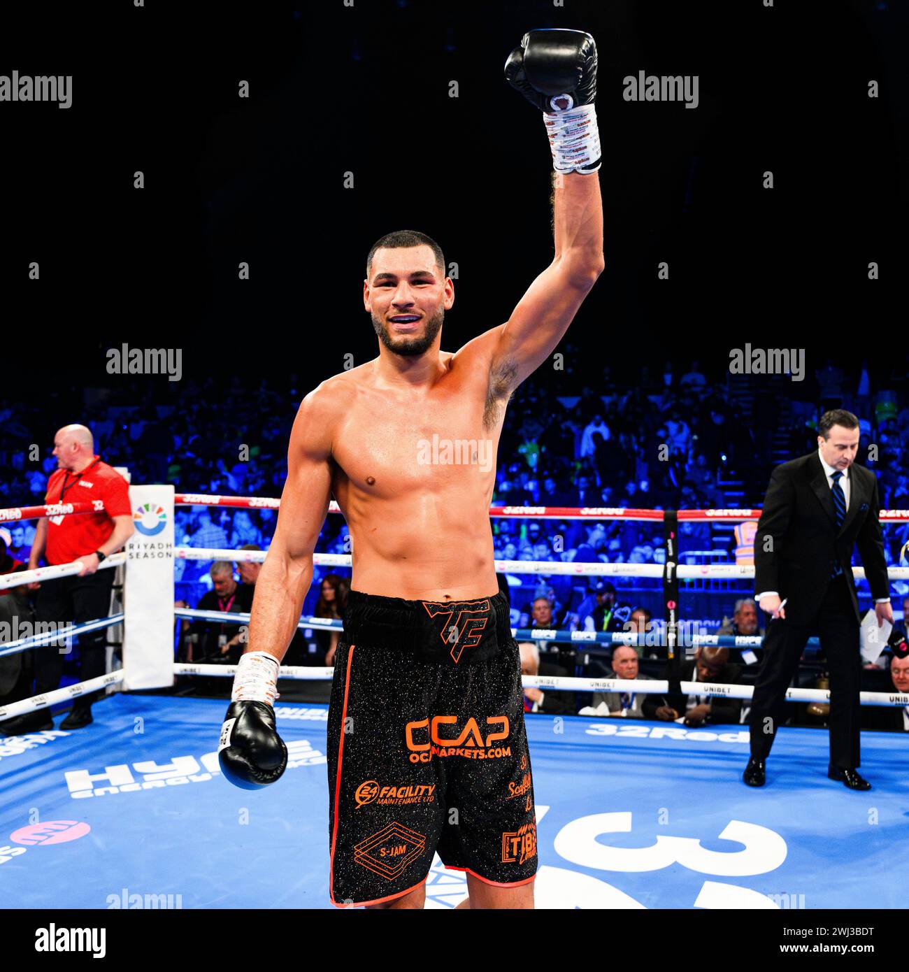 LONDON, UNITED KINGDOM. 10 Feb, 24. Tommy Fletcher vs. Alvaro Terrero - Heavyweight during Queensberry Promotions Show Sheeraz vs Williams and undercard at Copper Box Arena on Saturday, February 10, 2024 in LONDON, ENGLAND. Credit: Taka G Wu/Alamy Live News Stock Photo