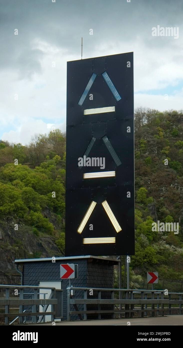 Navigation sign, landmark Stock Photo - Alamy