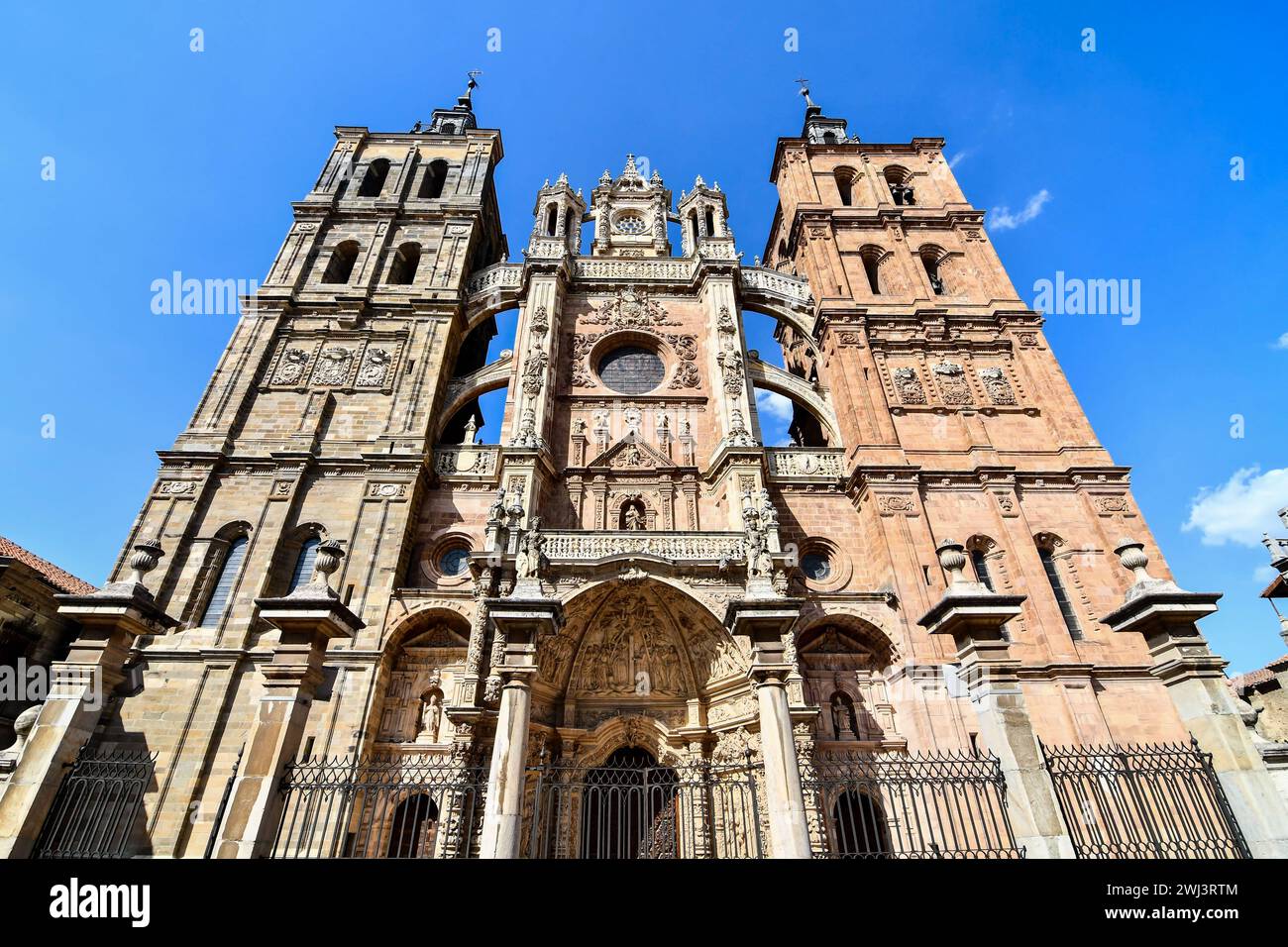 Detail view of Astorga spanish city in leon spain. Stock Photo