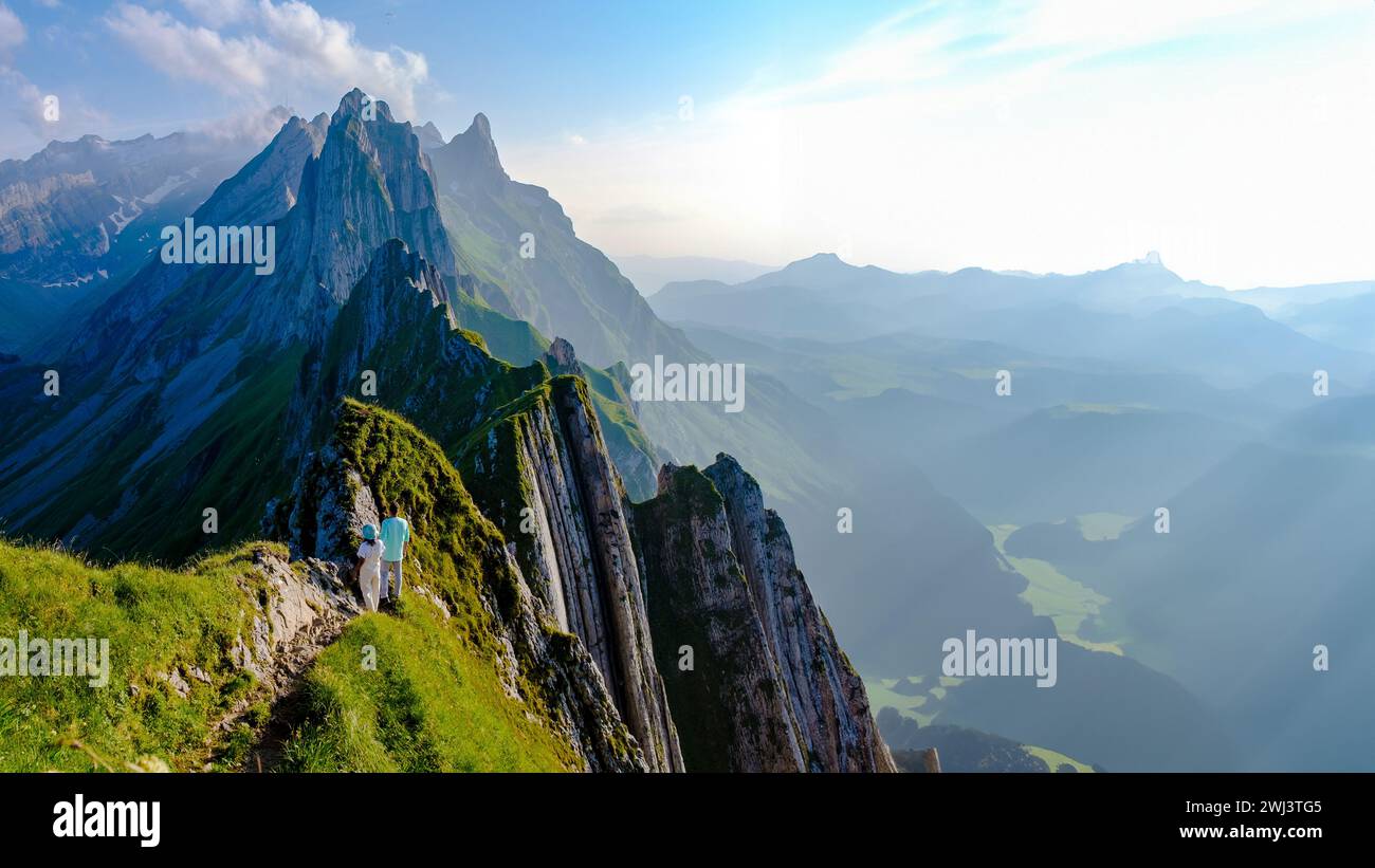 Schaeffler mountain ridge swiss alpstein hi-res stock photography and ...