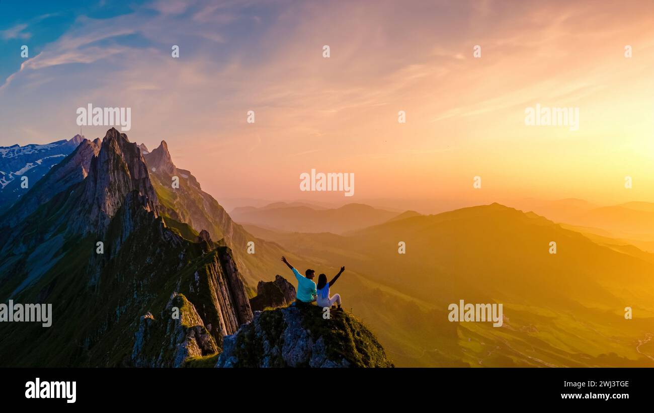 Schaeffler mountain ridge swiss alpstein hi-res stock photography and ...