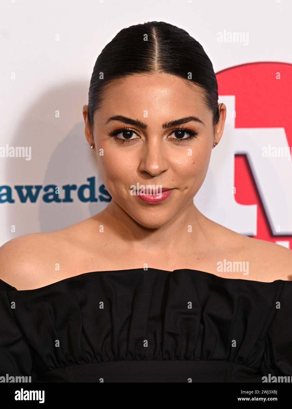 London, UK. February 12, 2024. Sophie Khan Levy arriving at the TV