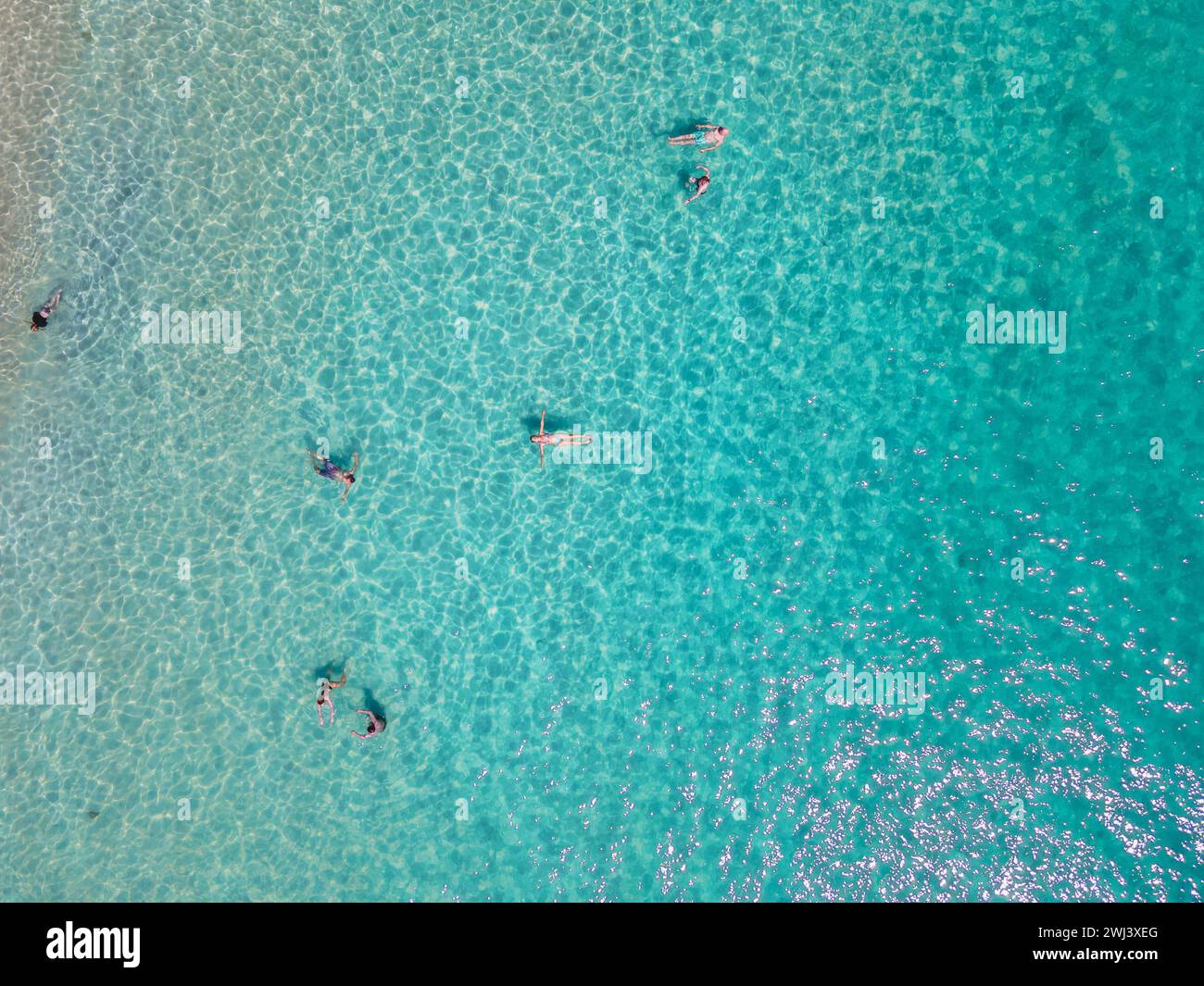 Koh Samet Island Thailand, aerial drone view from above at the Samed Island in Thailand Stock Photo