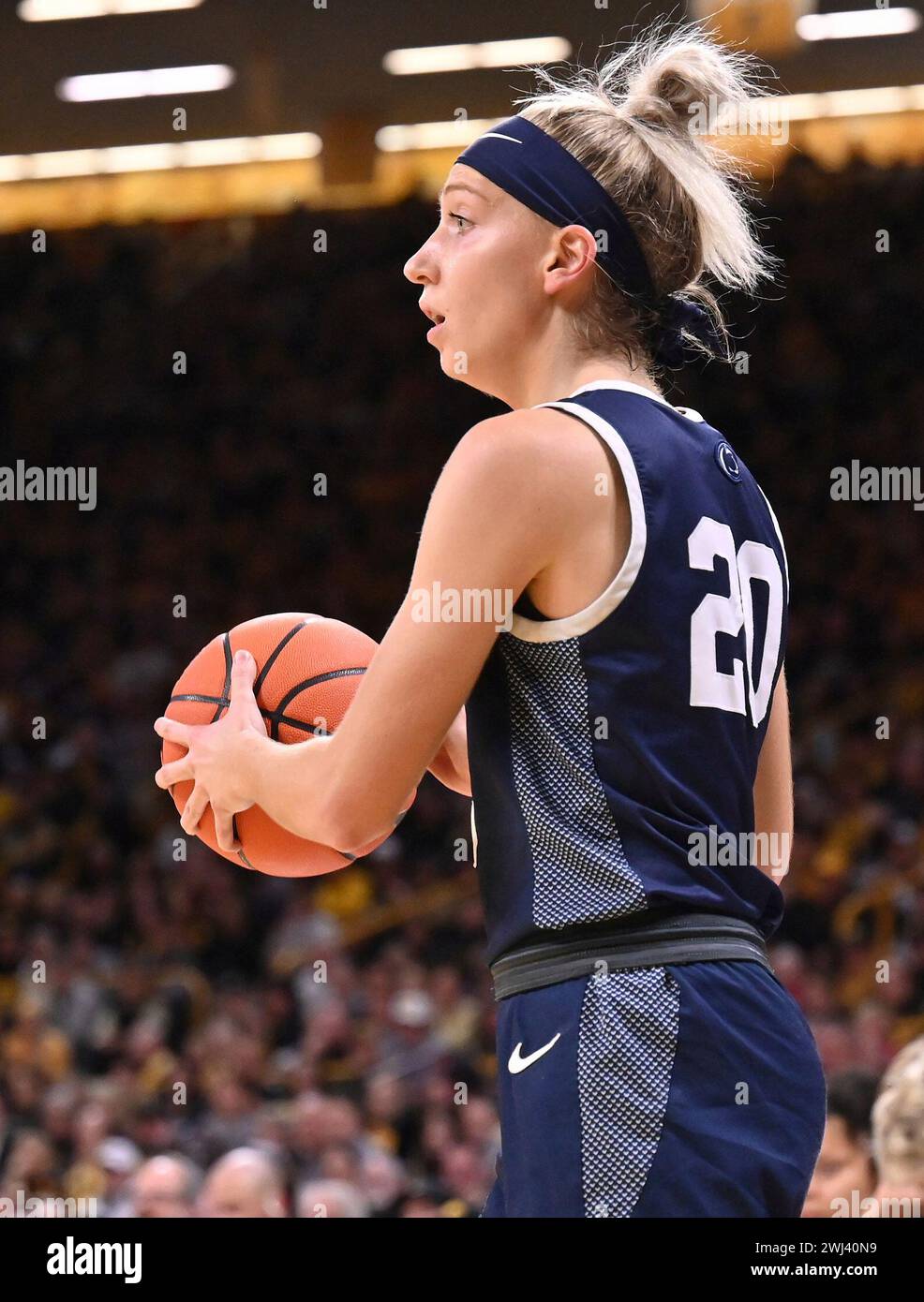 IOWA CITY, IA FEBRUARY 08 Penn State guard Makenna Marisa (20) as