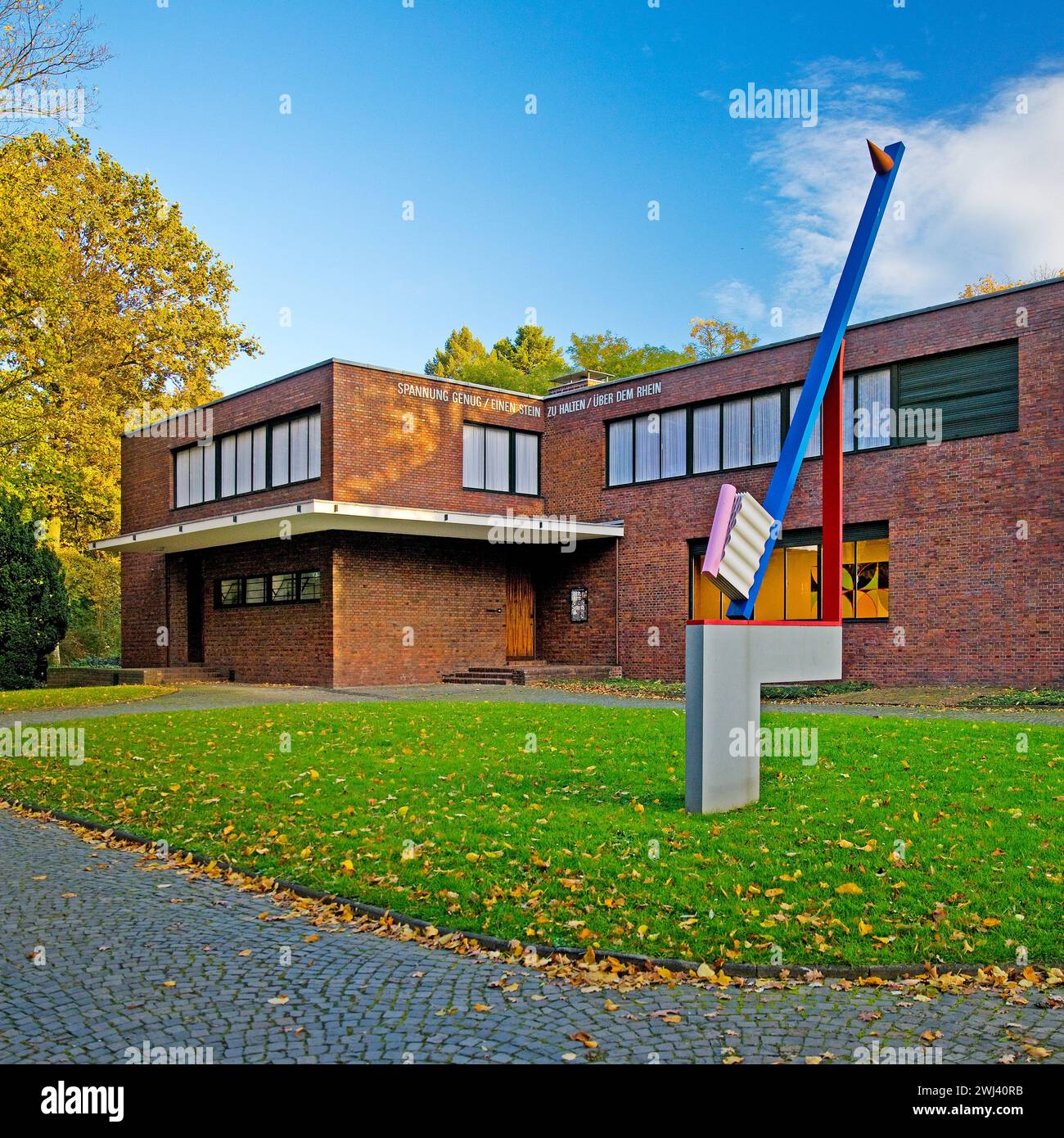 Haus Esters by Ludwig Mies van der Rohe in the style of classical modernism, Krefeld, Germany Europe Stock Photo