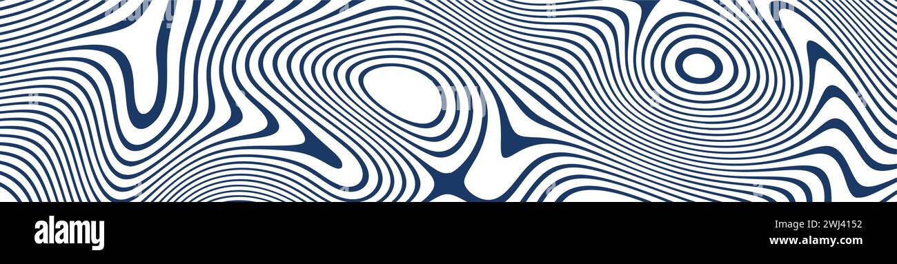 Abstract background with flowing wave lines in blue and white. dynamic ...