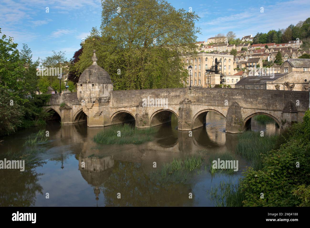 Village lock-ups.  Bradford-upon Avon, Wiltshire, the only example on a bridge, also known as 'The Chapel' and 'The Blindhouse' Stock Photo