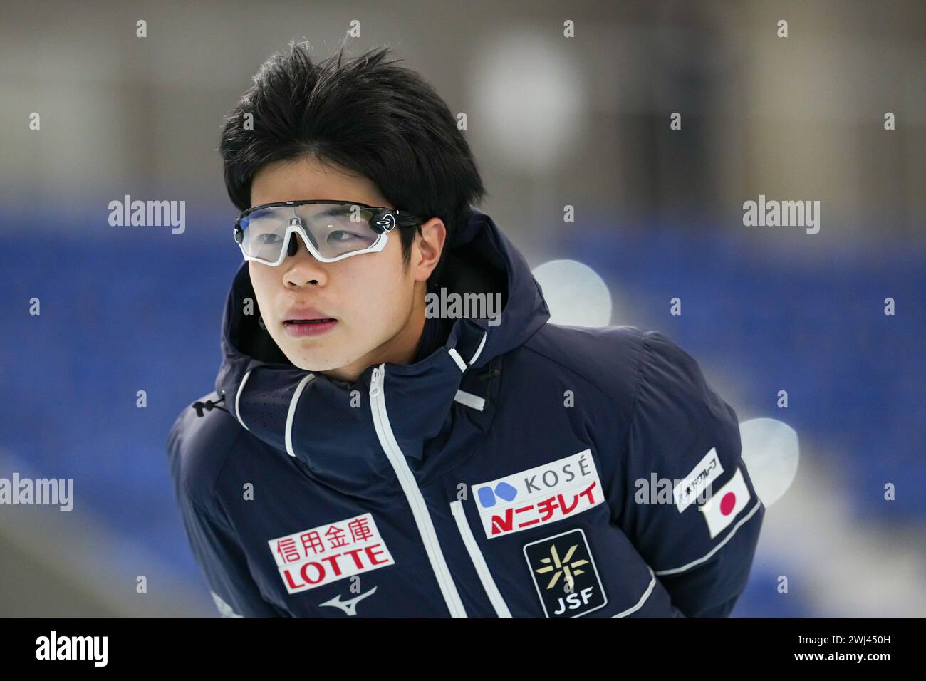 Aomori, Japan. 10th Feb, 2024. Yuta Fuchigami (JPN) Speed Skating ISU World Junior Speed