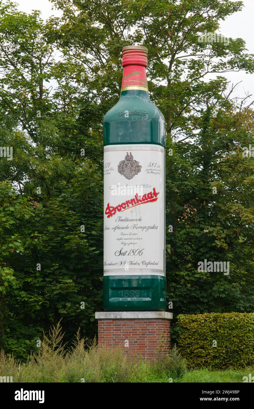 Big bootle of spirits Doornkaat at the town Norden Stock Photo - Alamy