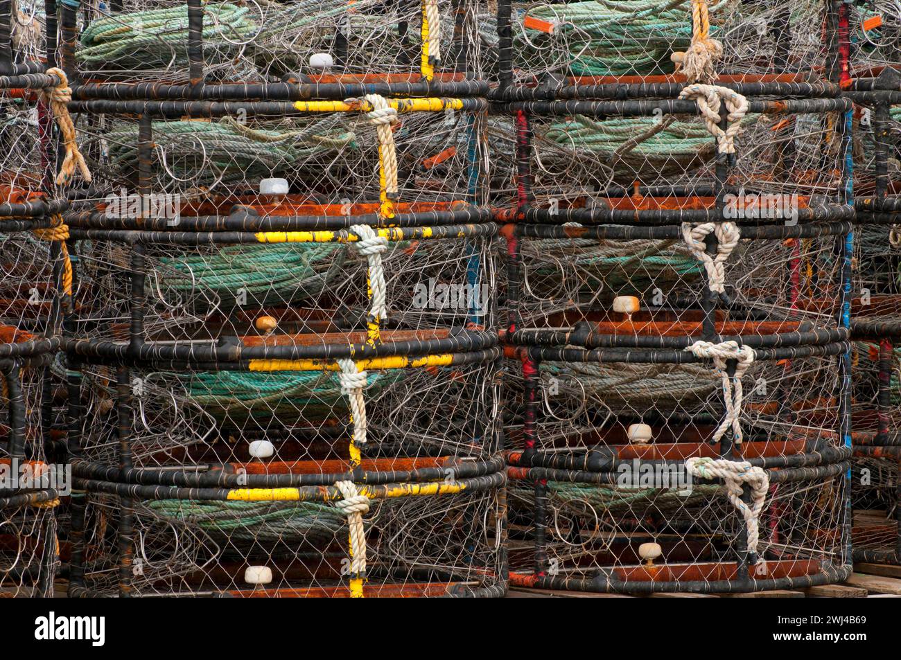 Crab pots, Newport, Oregon Stock Photo Alamy