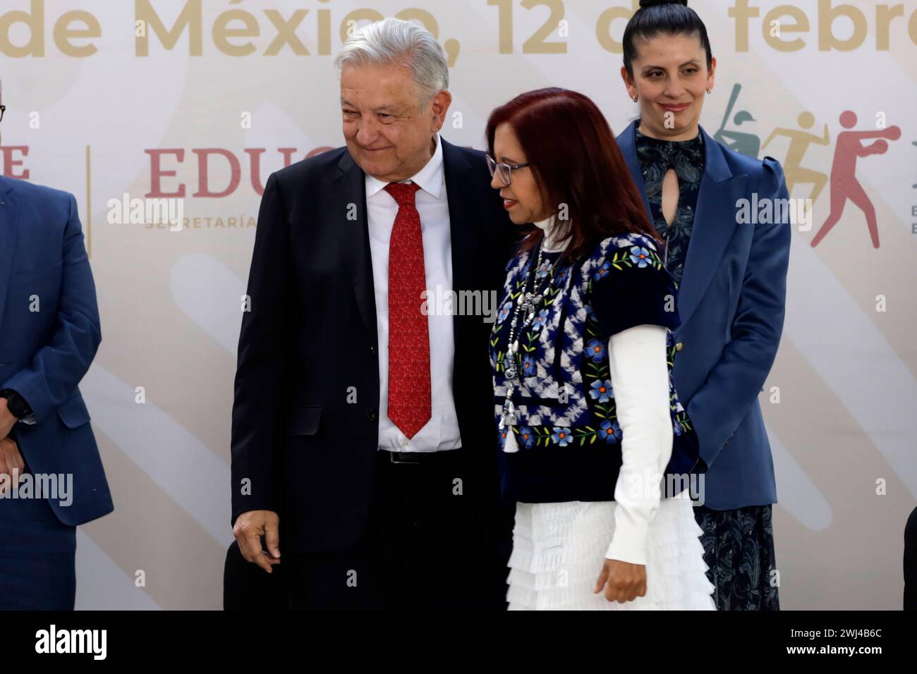 February 12, 2024, Mexico City, Mexico The President of Mexico, Andres