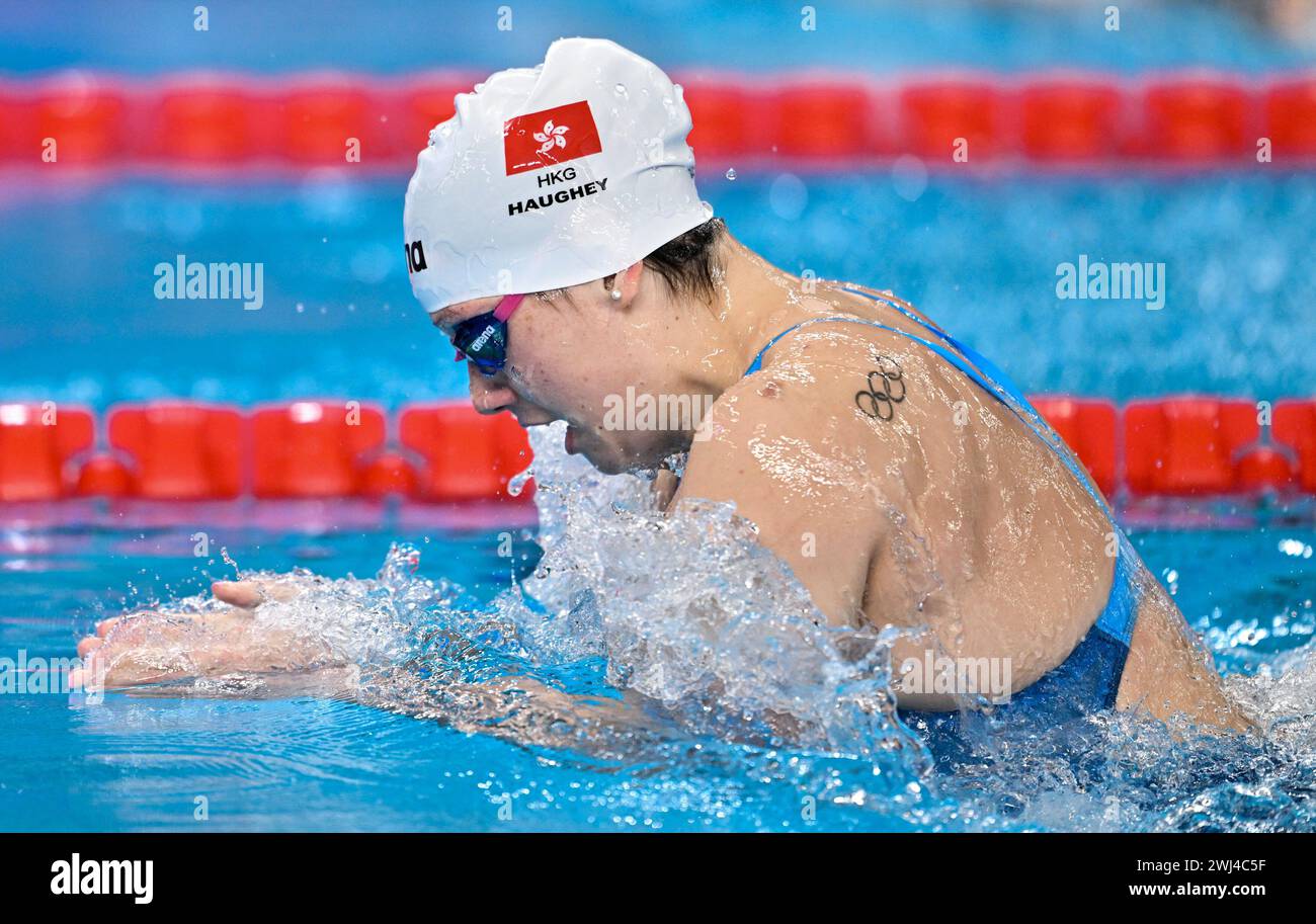 Doha, Qatar. 12th Feb, 2024. Siobhan Bernadette Haughey of China's Hong