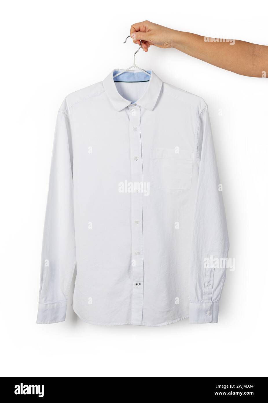 New male shirt on white background Stock Photo
