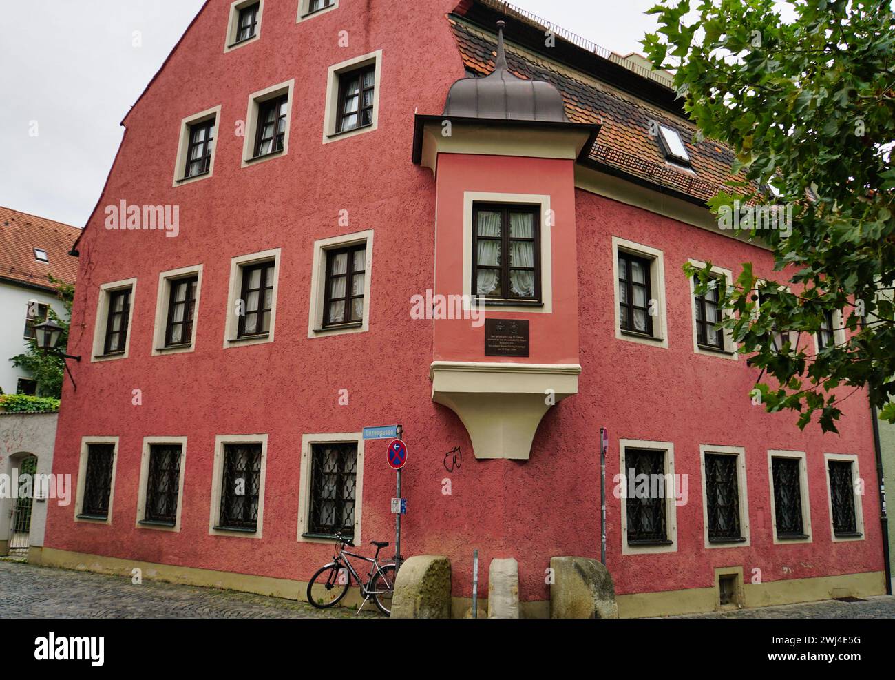 Former home of Georg Ratzinger in Regensburg, the brother of Pope Benedict XVI. Stock Photo