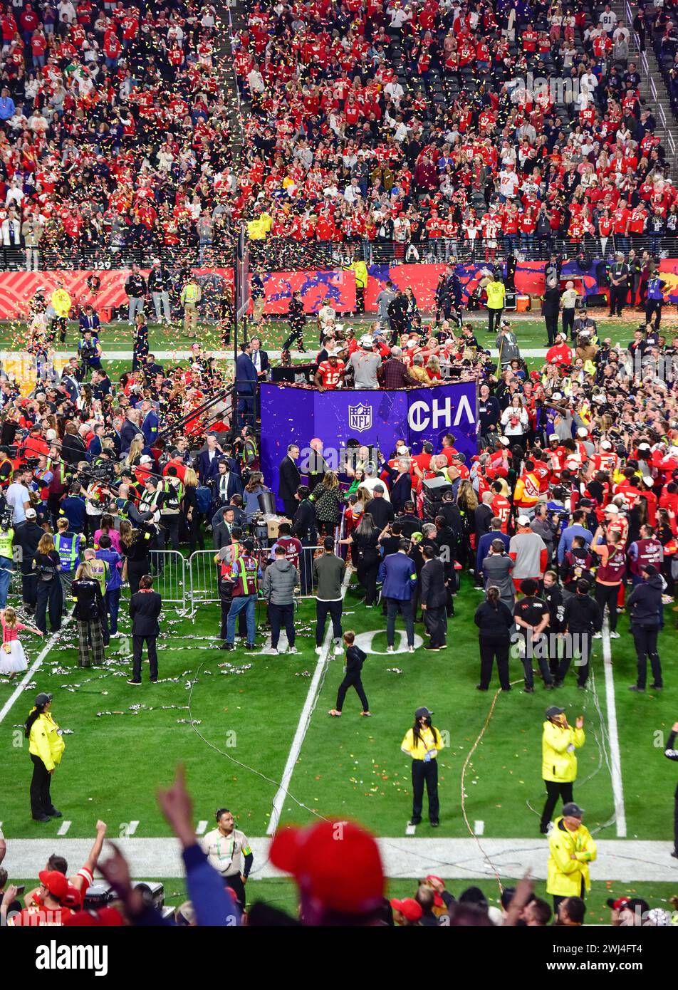 Las Vegas, Nevada, USA, February 11, 2024 The Kansas City Chiefs Win