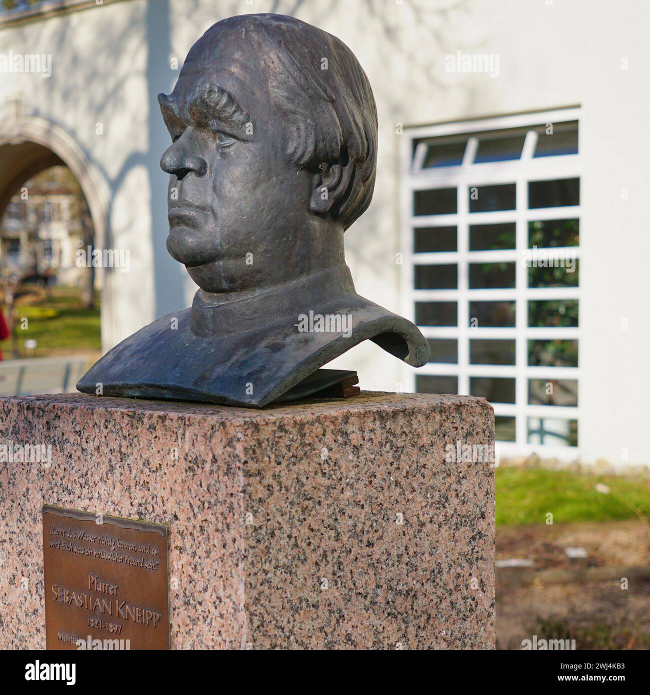 Pastor Sebastian Kneipp, Bad Mergentheim Stock Photo