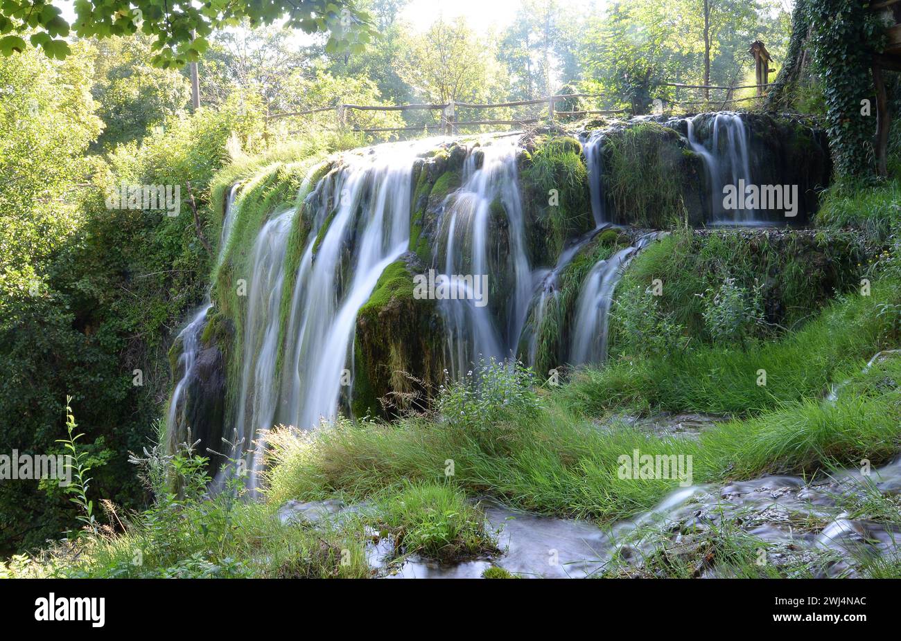 Waterfall near Slunj, Croatia Stock Photo