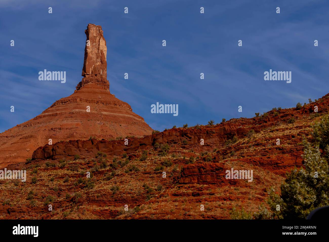 Aerial View Of Rock Formations In The American Southwest Stock Photo