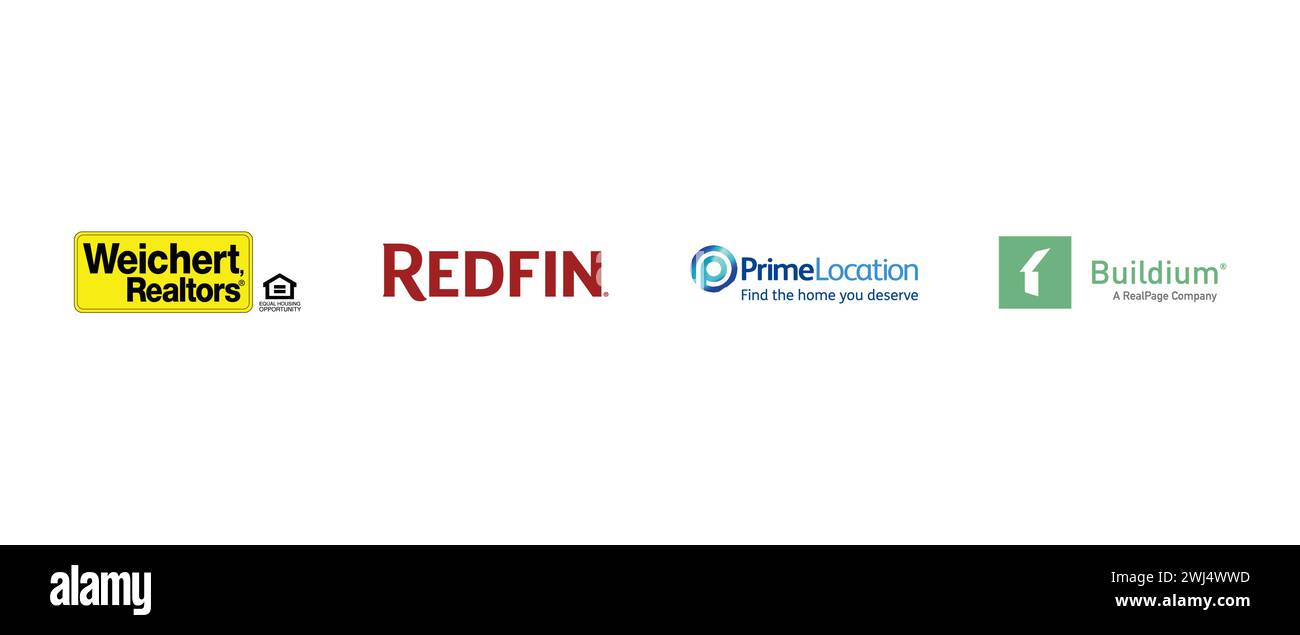 Weichert Realtors, Buildium, ,ERA Real Estate. Vector illustration