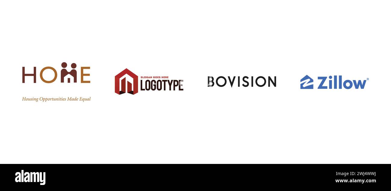 Bovision Wordmark, Zillow New, 3D Red Real Estate, Housing Opportunity