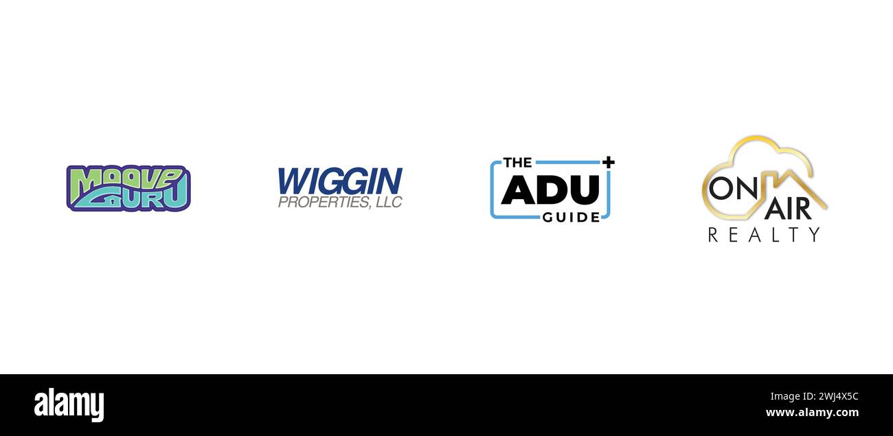 The ADU Guide, MooveGuru, On Air Realty,Wiggin Properties, LLC. Vector