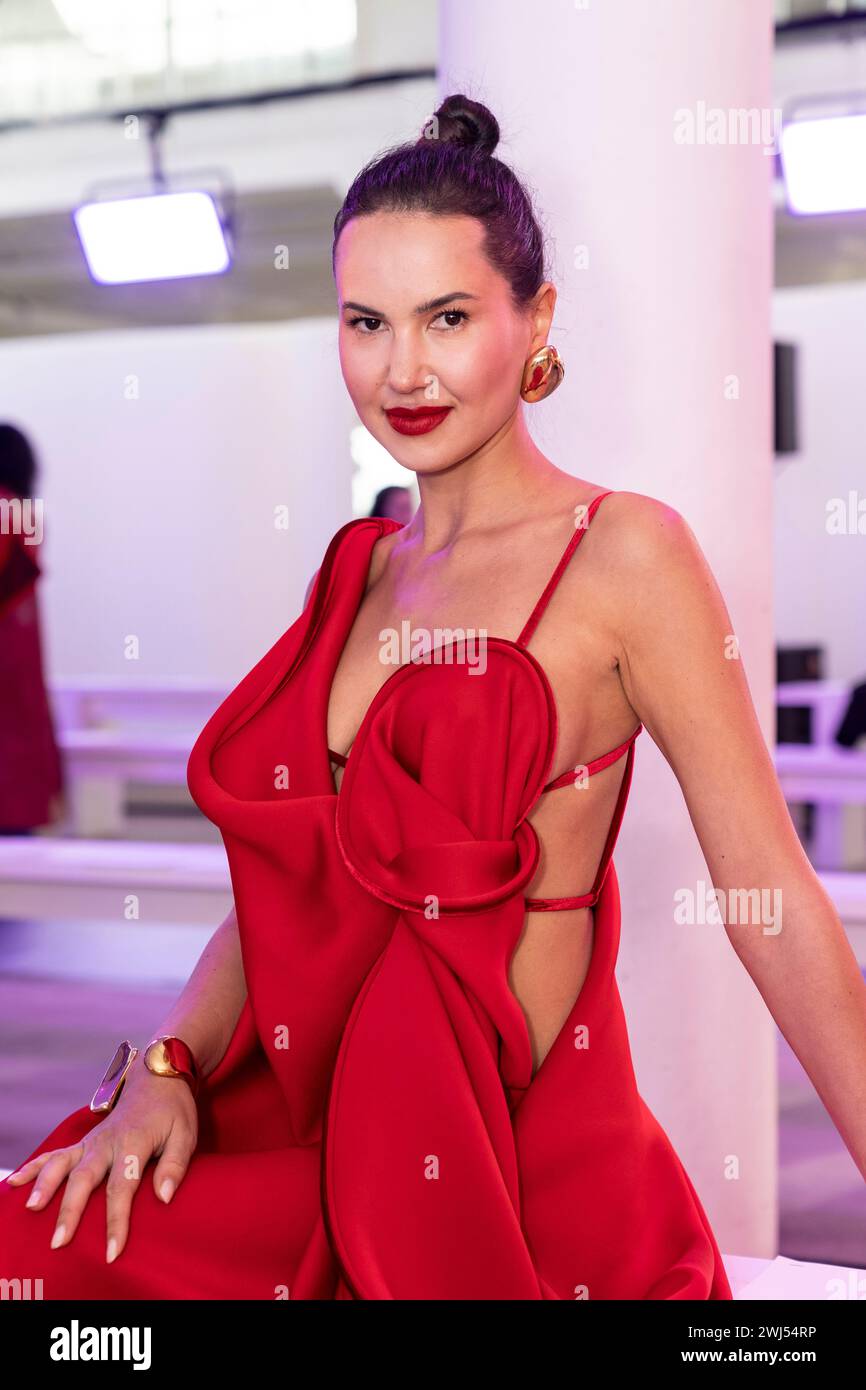 Karina Bik attends Pamella Roland runway show during Fall 2024 New York