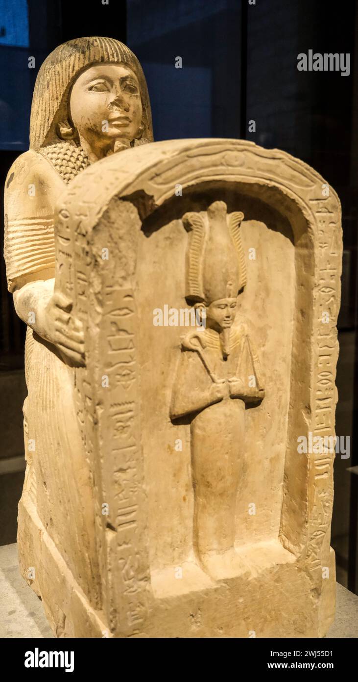 The ancient Egyptian piece displayed at Neues Museum Berlin Stock Photo ...
