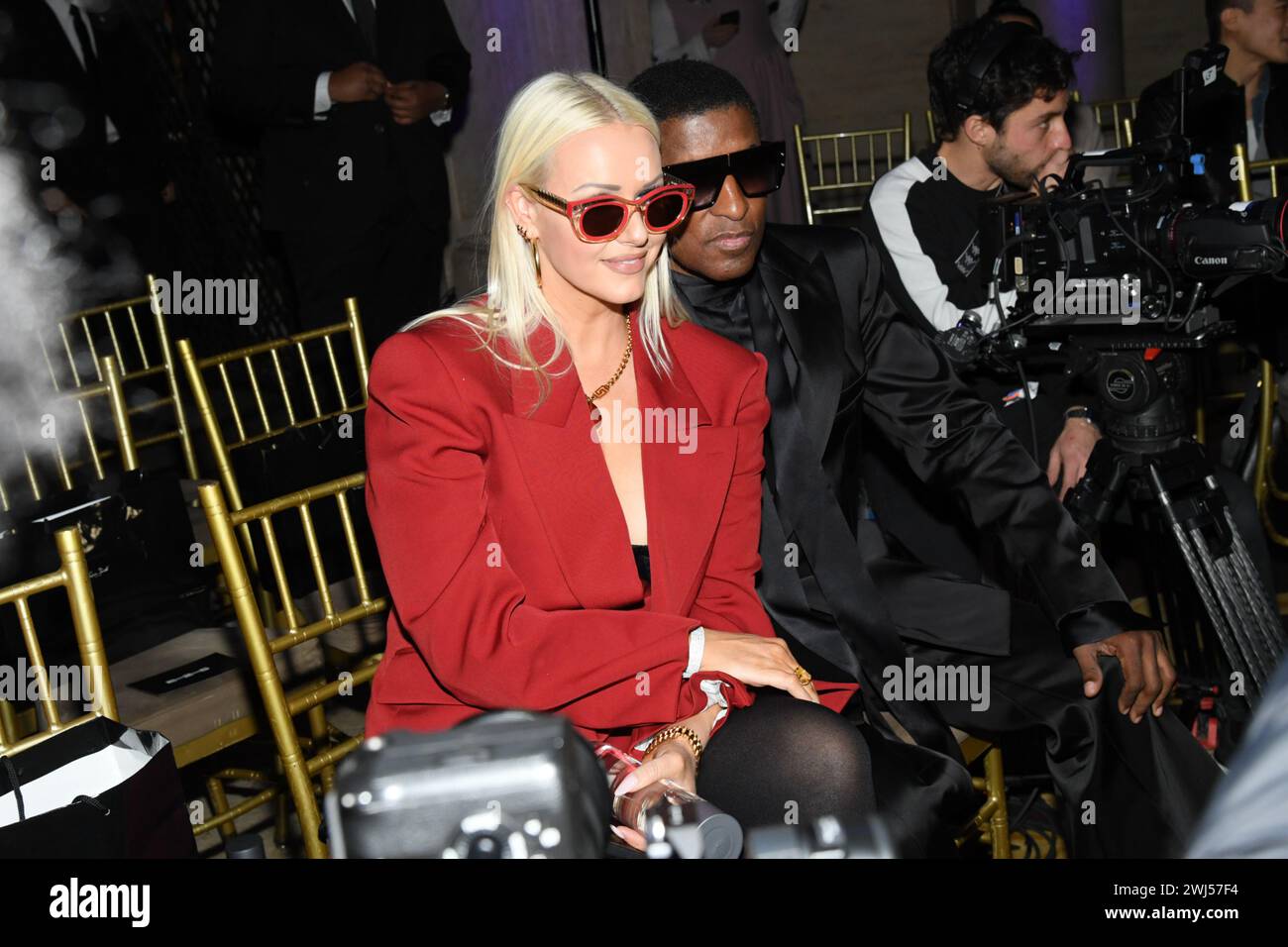 New York, USA. 12th Feb, 2024. Rika Tischendorf, and Babyface attending