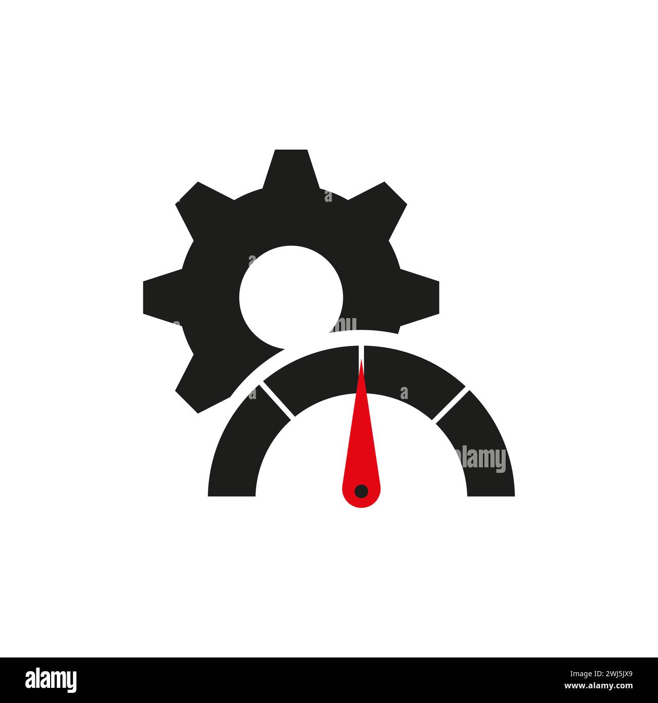 Speedometer icon. Dashboard icon. Gear setting icon. Vector ...