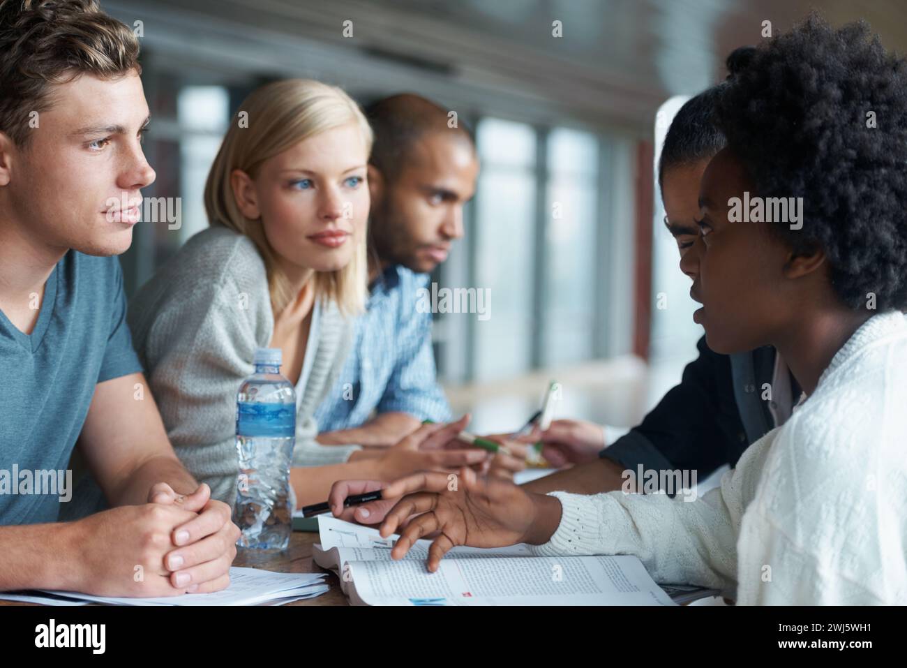 Student Discussion Portrait College men students discussion paper hi-res stock photography and ...