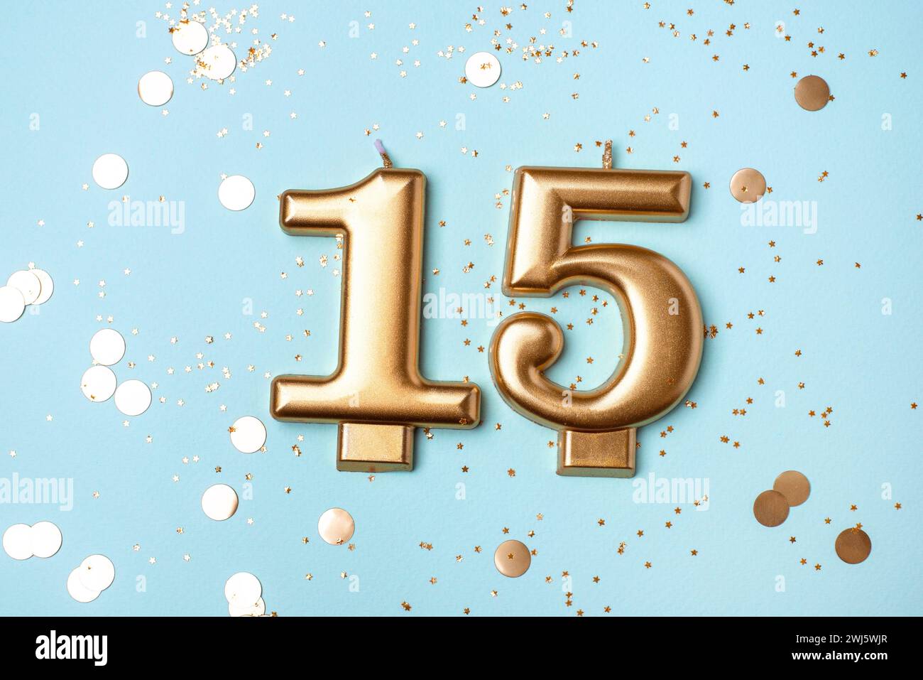 Number 15 in gold hi res stock photography and images Alamy