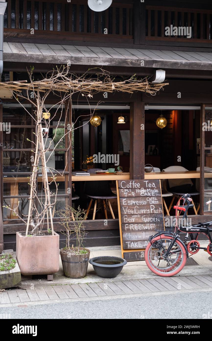 Tabinoshiori, Café Shiori in Takayama, Gifu Prefecture, Japan. Stock Photo
