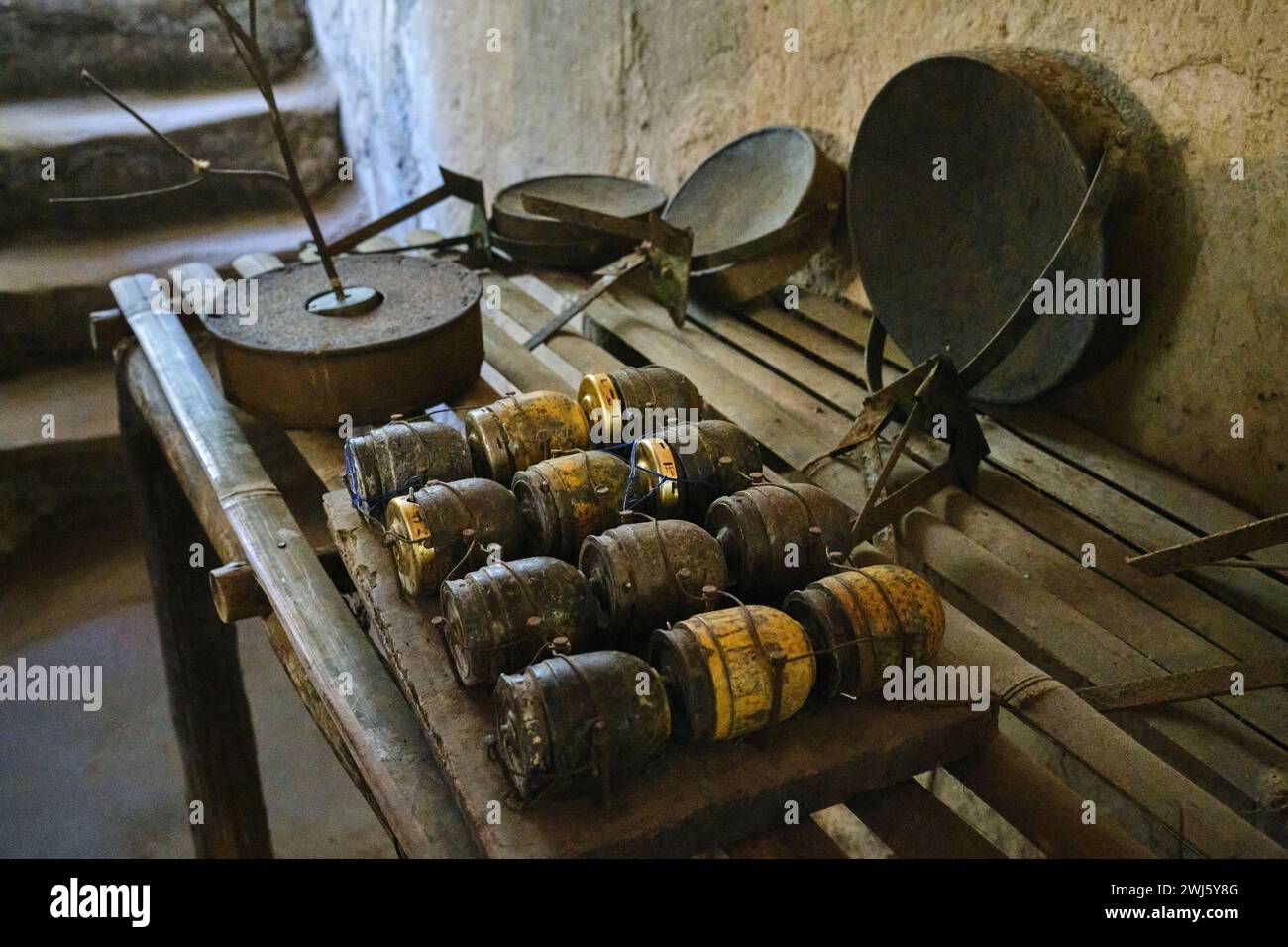 Jan 2024, War remnants at Cu Chi Tunnels Stock Photo