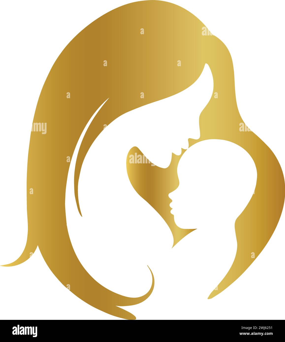 golden Child Mother Baby mama, mother child silhouette, child, people
