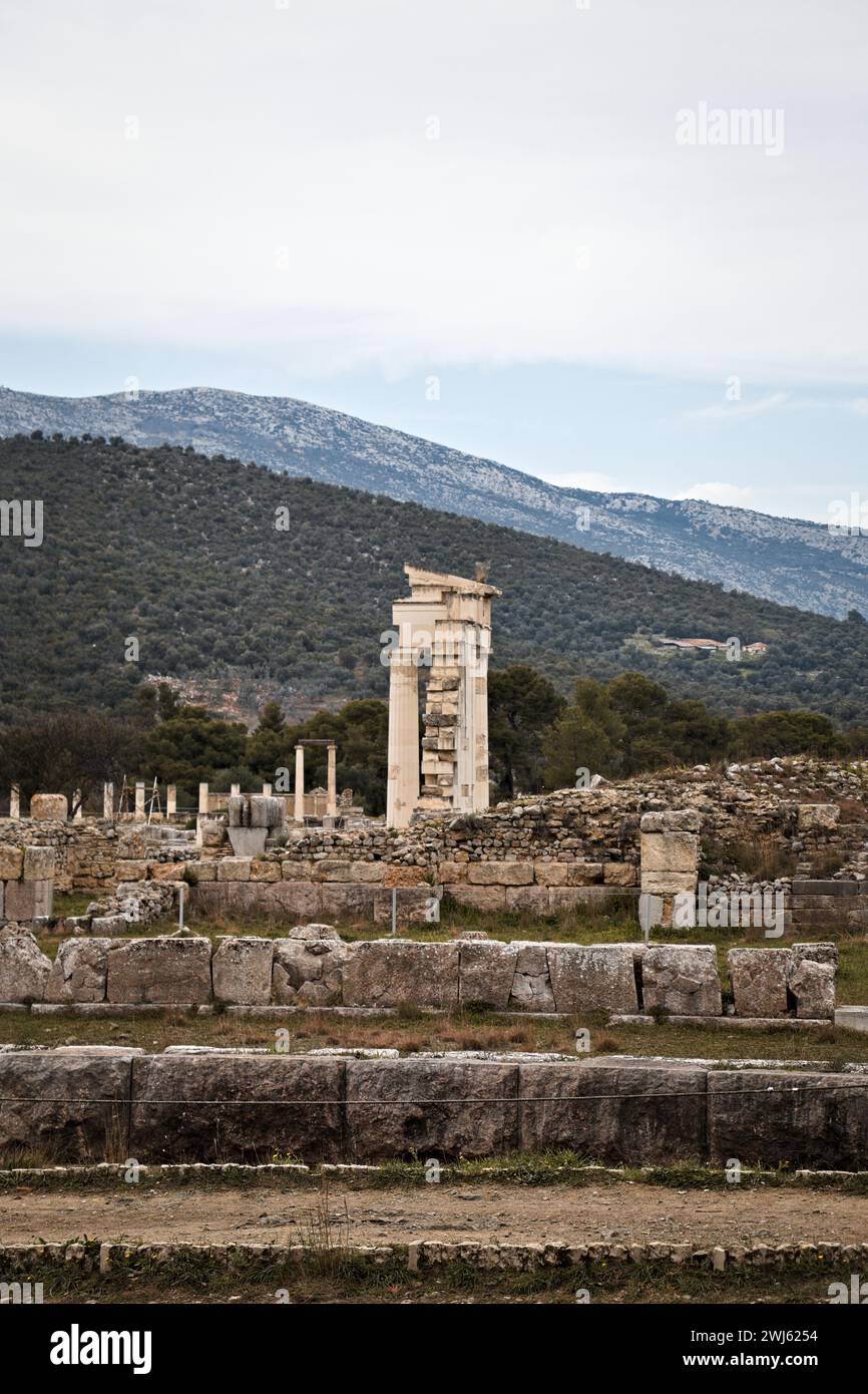 Ancient Greek city ruins Stock Photo - Alamy