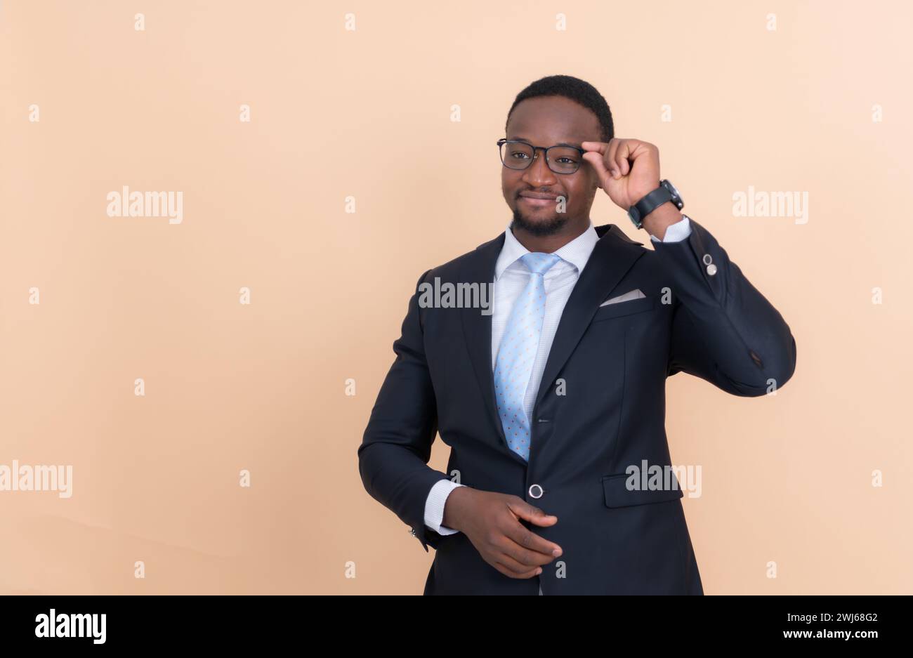 African american businessman arms crossed hi-res stock photography and ...