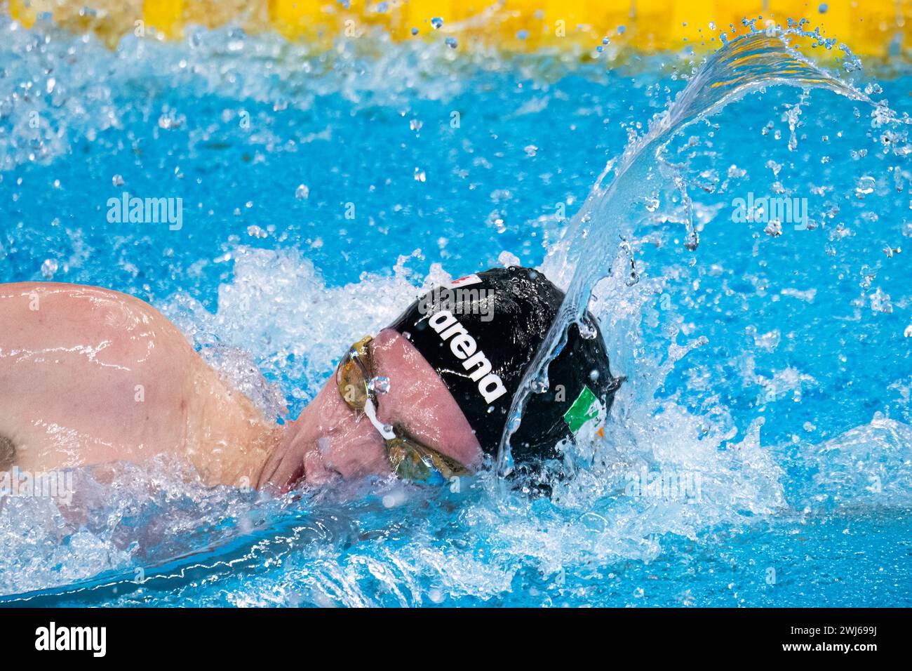 Daniel Wiffen of Ireland competes in the swimming men's 800m freestyle