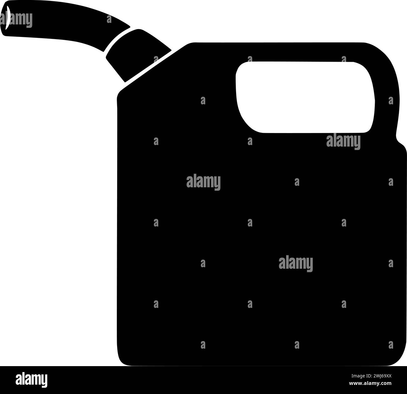 black petrol silhouette or flat hose illustration of fuel logo oil for ...