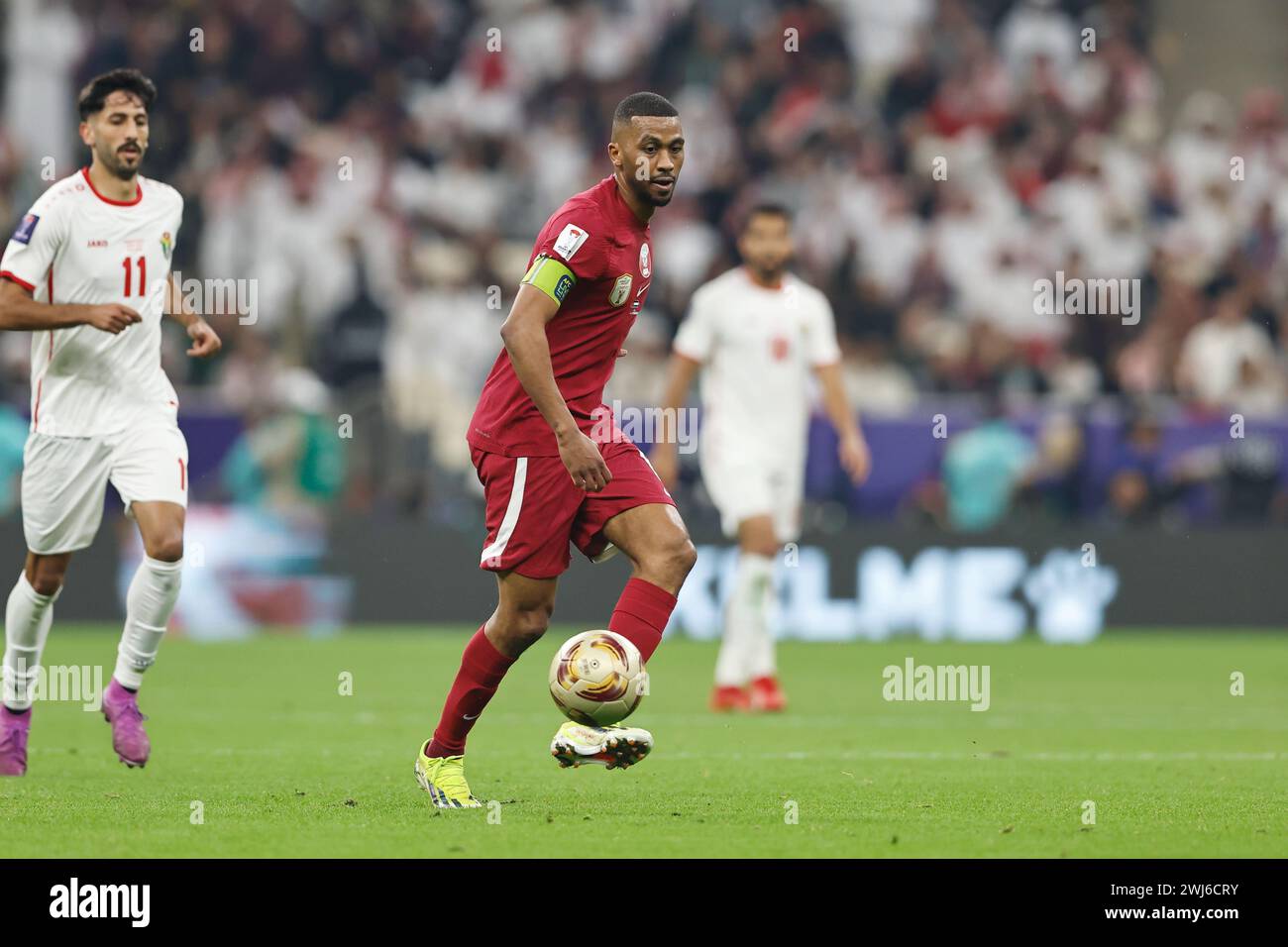 Doha, Qatar. 10th Feb, 2024. Abdulaziz Hatem (QAT) Football/Soccer