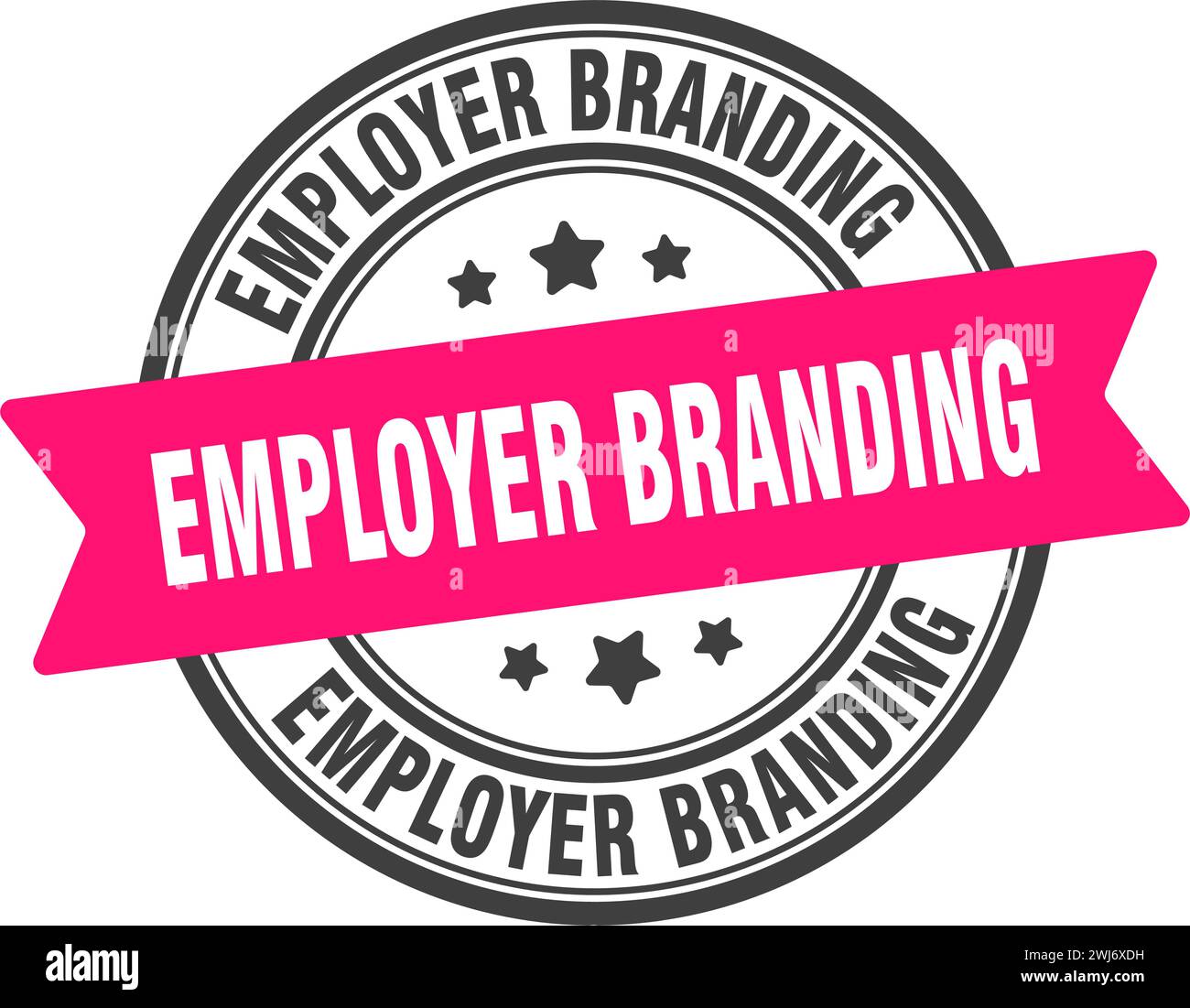 employer branding stamp. employer branding round sign. label on ...