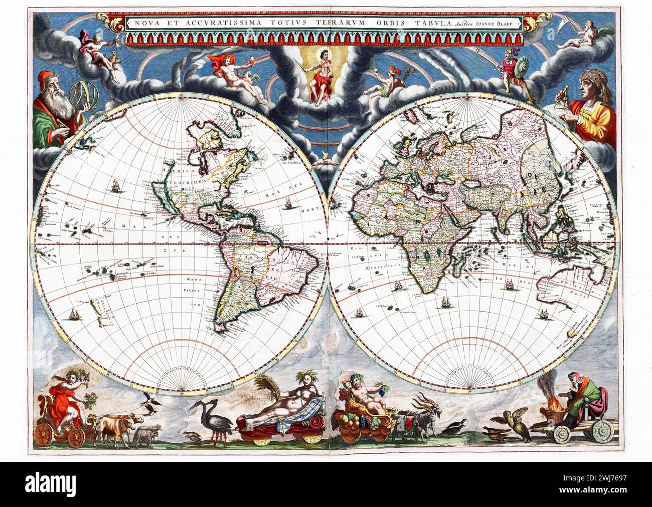Willem blaeu world map hi-res stock photography and images Willem blaeu world map hi-res stock photography and images